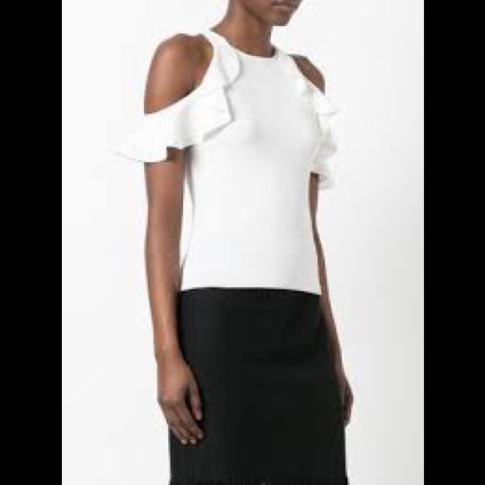 Jonathan Simkhai Hanging Ruffle Racer Tank - Picture 6 of 8